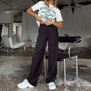 Princess Polly Black Kacey Pants